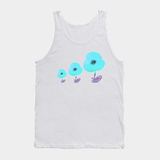 turquoise poppies dance Tank Top